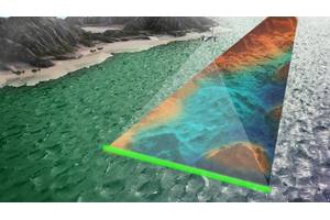 35kg RAMMS ALB sensor offers a unique combination of scanning capability (2ppm density & 3x Secchi penetration), and small form-factor. © Fugro