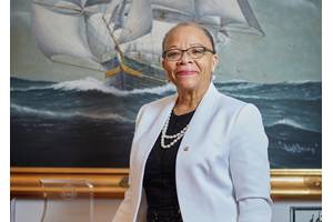 Dr. Cleopatra Doumbia-Henry, president of the World Maritime University (WMU) in Sweden. © Christoffer Lomfors