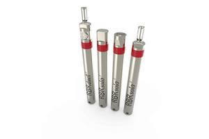 Figure 1: RBR compact, lightweight titanium housings for deepwater temperature and pressure loggers.  (Photo courtesy of Keith Johnstone, RBR Ltd, Ottawa, ON, Canada).