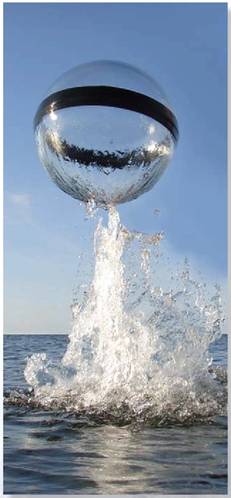 Figure 1. An eye-catching demonstration of Buoyant Force!  (Photo courtesy of Teledyne Benthos, 2010)
