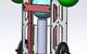 Figure 3.  The Global Ocean Design Nanolander can be fitted with side pods (left) that carry additional 10-inch spheres for flotation or payload, or simply fitted with auxiliary buoyancy (right), in this example trawl floats with center holes used to secure them to the frame.  Auxiliary flotation is always added equally to both sides, 2 on each side shown here.  A bottom grab may require additional buoyancy to lift a sample.  Rocks and sediment have a specific gravity of 2.7, so they lose more t