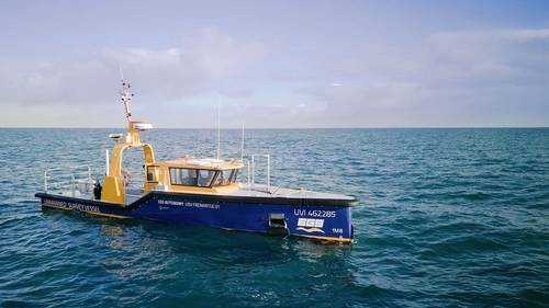 Fremantle 01 USV offshore in Western Australia. Source: Greenroom Robotics