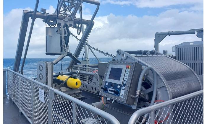 Kraken’s KATFISH and ISO20 LARS on an Australian naval vessel. © Kraken