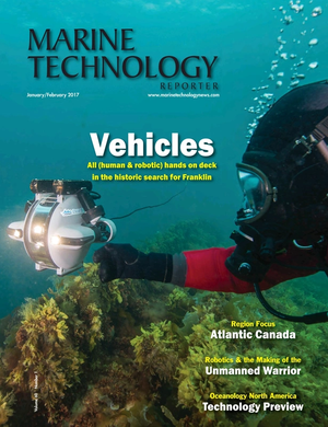 Marine Technology Magazine Cover Jan 2017 - Underwater Vehicle Annual: ROV, AUV, and UUVs