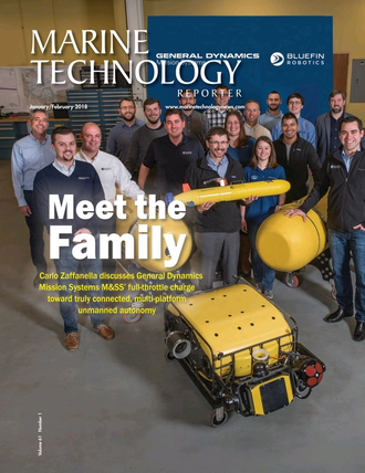 Marine Technology Magazine Cover Jan 2018 - Underwater Vehicle Annual: ROVs, AUVs and UUVs