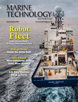 Marine Technology Magazine Cover Jan 2021 - Underwater Vehicle Annual 